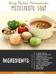 Recipe This Soup Maker Homemade Minestrone Soup Recipe Soup Maker Recipes Soup Maker Minestrone Soup
