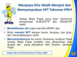 Pengisian Spt Tahunan Pph Orang Pribadi Tahun Pajak Ppt Download