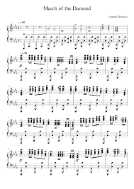 Luckily for all of us, it's only seven letters: March Of The Damned Sheet Music For Piano Solo Musescore Com