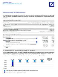 Die gebühren der deutschen bank entsprechen denen einer share überweisung. Wertpapierkauf Kosteninformation Der Deutschen Bank