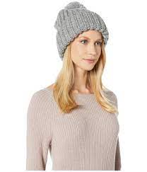 Diy knitted chunky beanie hat | knitting in the round free easy knit pattern. Ugg Synthetic Chunky Wide Cuff Beanie In Gray Lyst