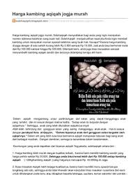 Baterai pack lithium polymer super ringan dan berkapasitas besar. Top Pdf Harga Kambing Aqiqah Jogja Murah 123dok Com