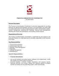 It is the responsibility of the care coordinator to support the registered manager in achieving the. Finance Administrative Coordinator Job Description
