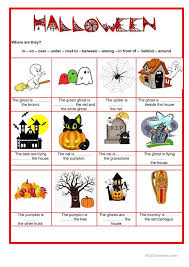 Halloween Prepositions Preposition Worksheets Prepositions Worksheets
