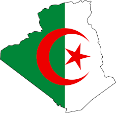Algeria Flag Map Large Map Algeria Flag Flags Of The World Flag