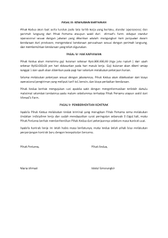 Kontrak kerja karyawan merupakan surat perjanjian antara pekerja dan pemilik kerja dalam kurun waktu tertentu ataupun tidak tertentu dalam format tertulis. Masa Percobaan Contoh Surat Kontrak Kerja Karyawan Bagi Contoh Surat