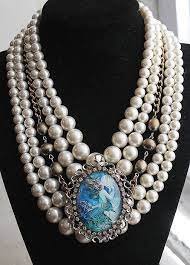 Mermaid Pearl Necklace Mermaid Jewelry Pearls Pearl Necklace