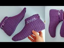 Dikissiz Orgu Corap Yapimi Pullu Kolay Patik Yapimi Orgu Modelleri Crochet Socks Youtube 2021 Patikler Orgu Krose