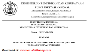 Maybe you would like to learn more about one of these? Download Sk Peserta Ksn Smp Tingkat Nasional Tahun 2020 Pdf
