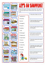 Shopping Reading Amp Matching Worksheet Free Esl Printable Worksheets Made By Teachers Inglese Lingua Inglese Shopping