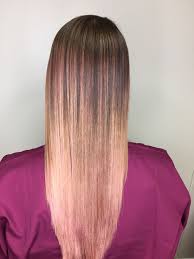 Balayage Straight Hair Balayage Straight Hair Balayage Straight Rose Gold Hair Ombre