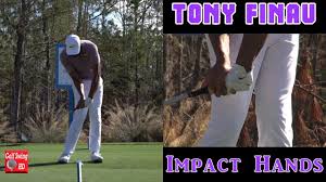 His other wedge is a titleist vokey sm8 and his putter is a piretti prototype. Tony Finau Hands At Impact Iron Golf Swing 1080 Hd Youtube