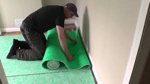 Density rebound carpet pad with attached moisture barrier protects your floors and extends the life of your carpet while providing added comfort to your step. Diy Fitting A Carpet Part 1 The Underlay Youtube