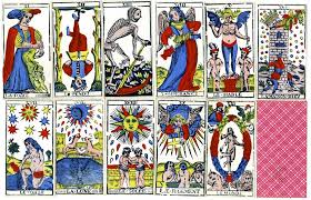 For example, the tarot constellations for the number four would be the number four card from each of the suits, the emperor (which carries the number four) and death (which carries the number 13 but reduces to the number four (1+3=4). Tarot Wikipedia