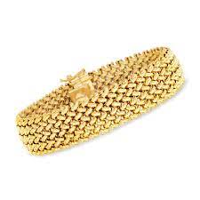 Our customers look for a secure and easy way to sell jewelry online and this is it. Italian 14kt Yellow Gold Riso Bracelet Ross Simons