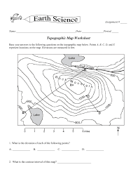 Topographic Map Worksheet North Tonawanda City Schools