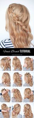 Before tying the braid, pull out hair from each loop on both sides. The No Braid Braid 5 Pull Through Braid Tutorials Hair Romance