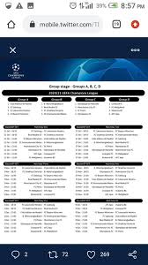 Uefa champions league is back in action for the 2020/21 season. Uefa Champions League Fixtures 20 21 Sports Nigeria