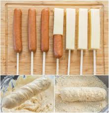 Korean Hot Dogs Recipe In 2020 Food Cheese Corn Dog Recipe Corn Dogs
