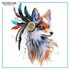 Download Buy Zooya Diy 3d Diamond Painting Animal Fox Embroidery Cross Craft Stitch Home Decor At Affordable Prices Free Shipping Real Reviews With Photos Joom