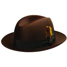 Biltmore S Chicago Center Crease Fedora In Brown Mens Hats Fashion Mens Dress Hats Black Fedora Hat