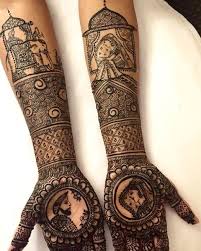 Rajasthan Theme Mehndi Design On Arms Rajasthani Mehndi Designs Latest Bridal Mehndi Designs Bridal Henna Designs