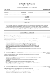 • responds to inquiries from management, supervision, buyers, stores, vendors and trucking companies . Warehouse Manager Resume Writing Guide 18 Templates