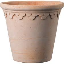 Pot Terre Cuite Deroma Diam 38 X H 34 Cm Terre Rosee Pot De Fleurs Pot En Terre Cuite Pots