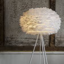 En métal, en tissu, en verre ou en bambou, de. Acheter Umage Abat Jour Lampe Plume Eos Blanc Moyen Amara