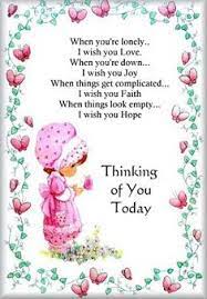 The love and feelings sentence thinking of you in words written in small pebbles letters as a message on old Thinking Of You Thought Of You