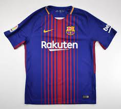 Nike barcelona 2017 home soccer jersey (blue, red) large. 2017 18 Fc Barcelona Shirt M Football Soccer European Clubs Spanish Clubs Fc Barcelona Classic Shirts Com