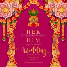Indian wedding cards.in is one such amazing online store that has a talented staff to design bespoke designer indian wedding invitations for your special that is not all, we also provide courier service of cards to overseas places like europe, africa, america and south asia apart from india. Indian Wedding Card Stock Illustrations 40 041 Indian Wedding Card Stock Illustrations Vectors Clipart Dreamstime
