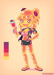 My Art Corner — Juicy Slime Girl She makes the juice, she is the...