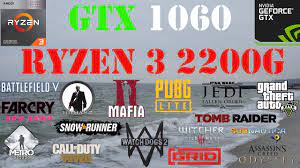 3 8gb ram 256gb ssd fortnite help epic games com windows 10 pro. Ryzen 3 2200g Gtx 1060 6gb Test In 20 Games Youtube