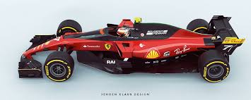 A Ferrari Formula 1 Concept For 2018 With Aeroscreen Driver Protection Carros Auto