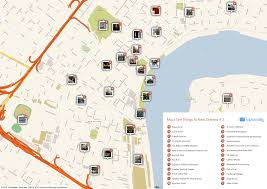New Orleans Printable Tourist Map Tourist Map Road Trip Fun New Orleans Vacation