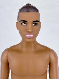 Ken Doll Broad Thick "Fat" Body Tan Bun Fashionistas 13 Distressed Denim  Barbie