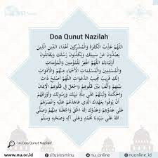 Nu Online On Twitter Doa Qunut Nazilah