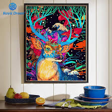 One stroke ile duvarı baştan yarattım (wall decorating). Noel Geyik Akrilik Boya Numarasi Kitleri Tarafindan Diy Boyama By Numbers Hayvanlar El Boyali Yagliboya Duvar Sanati Resim 40x50 Siparis Ev Dekor Ww19 Adamer Org