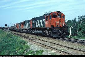 Cn 2313 Canadian National Railway Mlw M636 At Bathurst New Brunswick Canada By Roger Lalonde Canadian National Railway Canada New Brunswick
