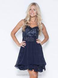 Empire Spaghetti Straps Short Mini Chiffon Prom Dress With Sequin At Millybridal Com Ropa Ropa Informal Boda