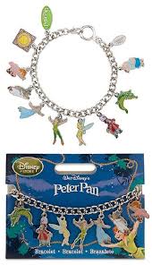 Disney Store Vhtf Peter Pan 10 Charm Bracelet 8 Wendy Tinkerbell Hook Mr Smee Disney Jewelry Charm Bracelet Mr Smee