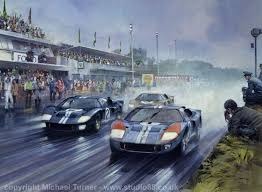 No 2 bruce mclaren, chris amon ford mk ii, won the race, richard attwood, david piper ferrari 365 p2 spyder, le mans, 19 june 1966. Pin On Le Mans 1966