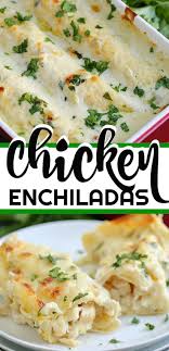 Cremige Enchiladas Hahnchen Creamy Chicken Enchiladas Dies Ist Das Bes Best Chicken Enchilada Recipe Mexican Chicken Recipes Chicken Enchilada Recipe