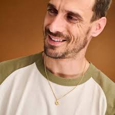 14K Gold Star of David Necklace for Men