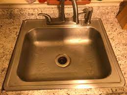 Actually, there is no correlation to the countertop and the sink drain. What To Do With A Gap In The Countertop Next To Kitchen Sink Home Improvement Stack Exchange