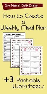 Individuals and families often find the need to prepare healthy meals especially when they are dieting. 15 Free Meal Planning Worksheets