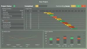 Rag Project Status Dashboard For Powerpoint