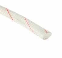 Fiberglass Sleeve 10mm I.D. PVC Insulation Tubing 2.46ft White and Red