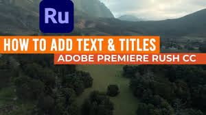 Enhanced with color science by voxcolor, they give you premiere pro is equally suitable for beginners due to its intuitive interface and for professionals in their field. How Add Text And Title In Adobe Premiere Rush Cc 2020 Youtube